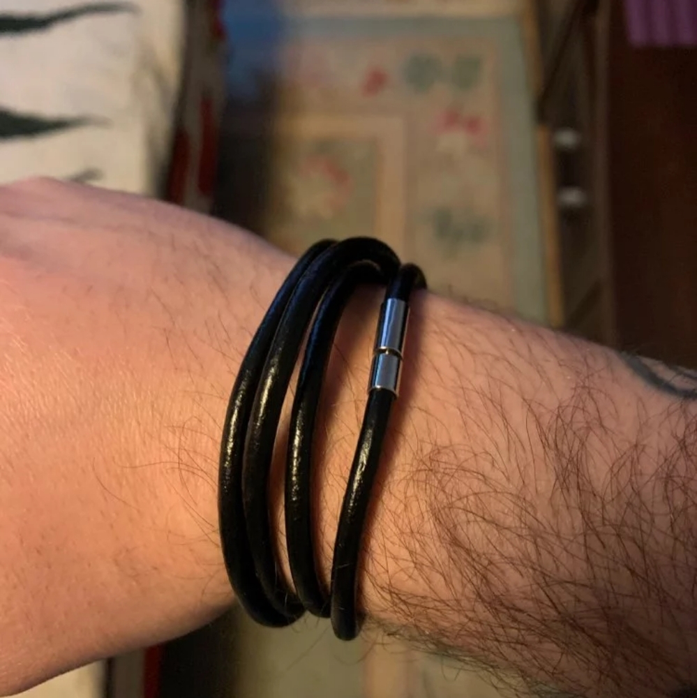 Leather bracelet for men - Picture 4 of 8